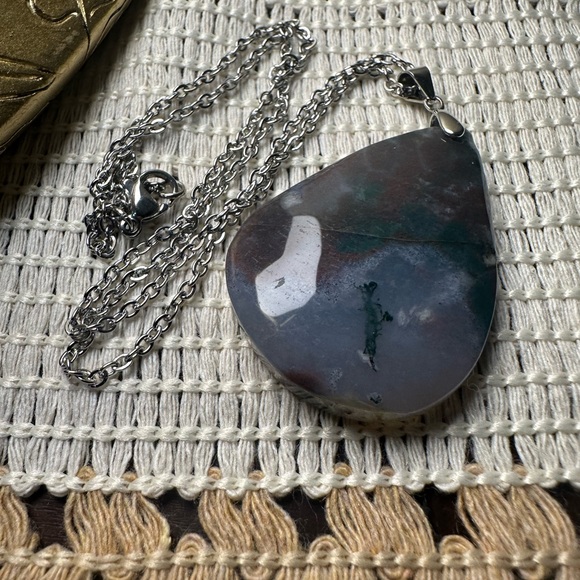 Purple Ocean Jasper Pendant Necklace - Picture 8 of 8